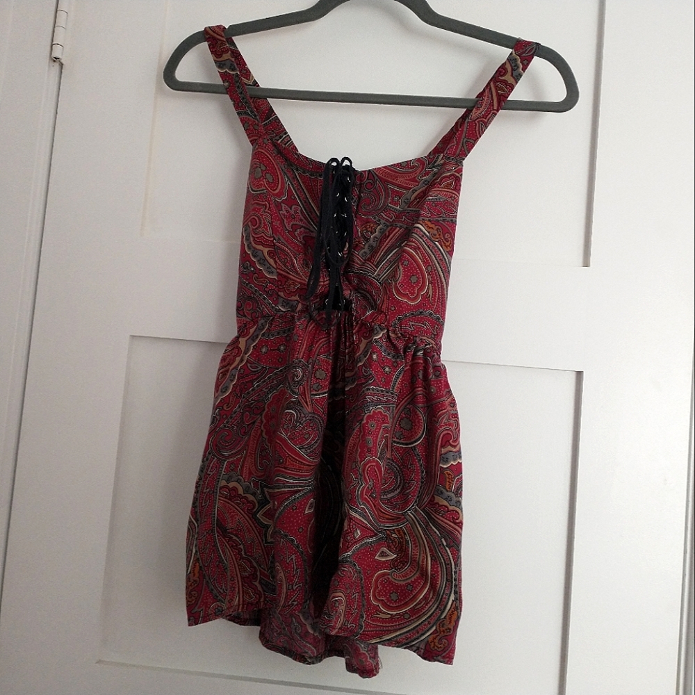Urban Renewal Paisley Corset Top Size M/L (fits small)